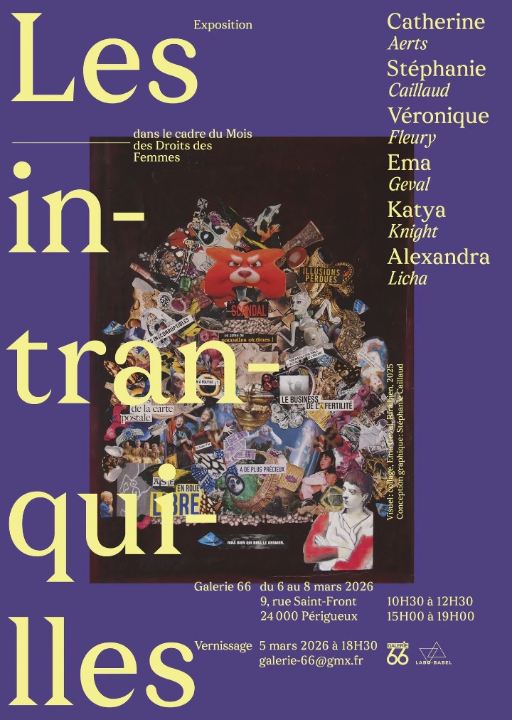 Affiche exposition Les Intranquilles