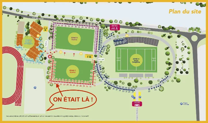 le plan du Forum des Associations 2025 de Périgueux